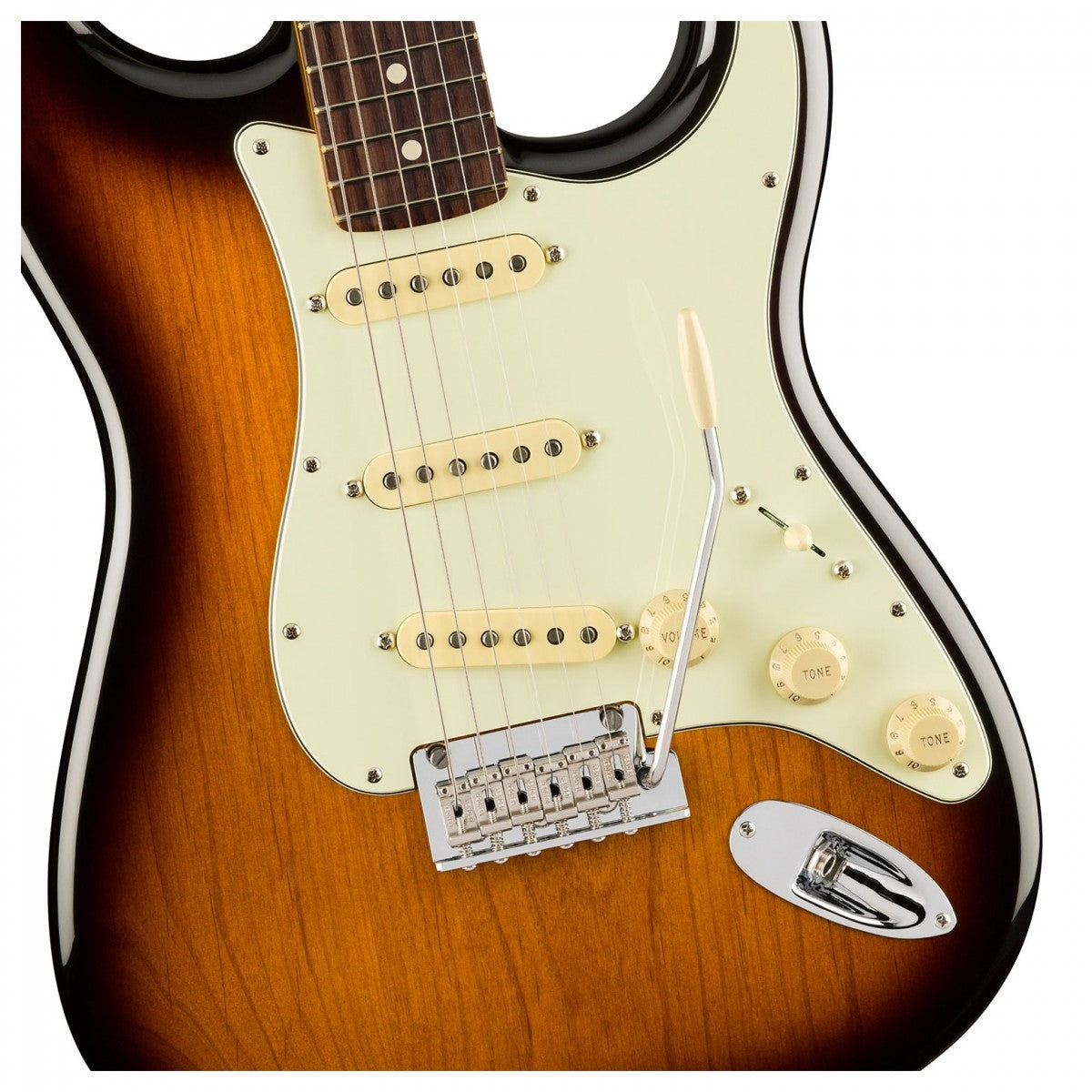 Đàn Guitar Điện Fender American Pro II Stratocaster 70th Anniversary, Rosewood Fingerboard, 2-Color Sunburst, #0177002803