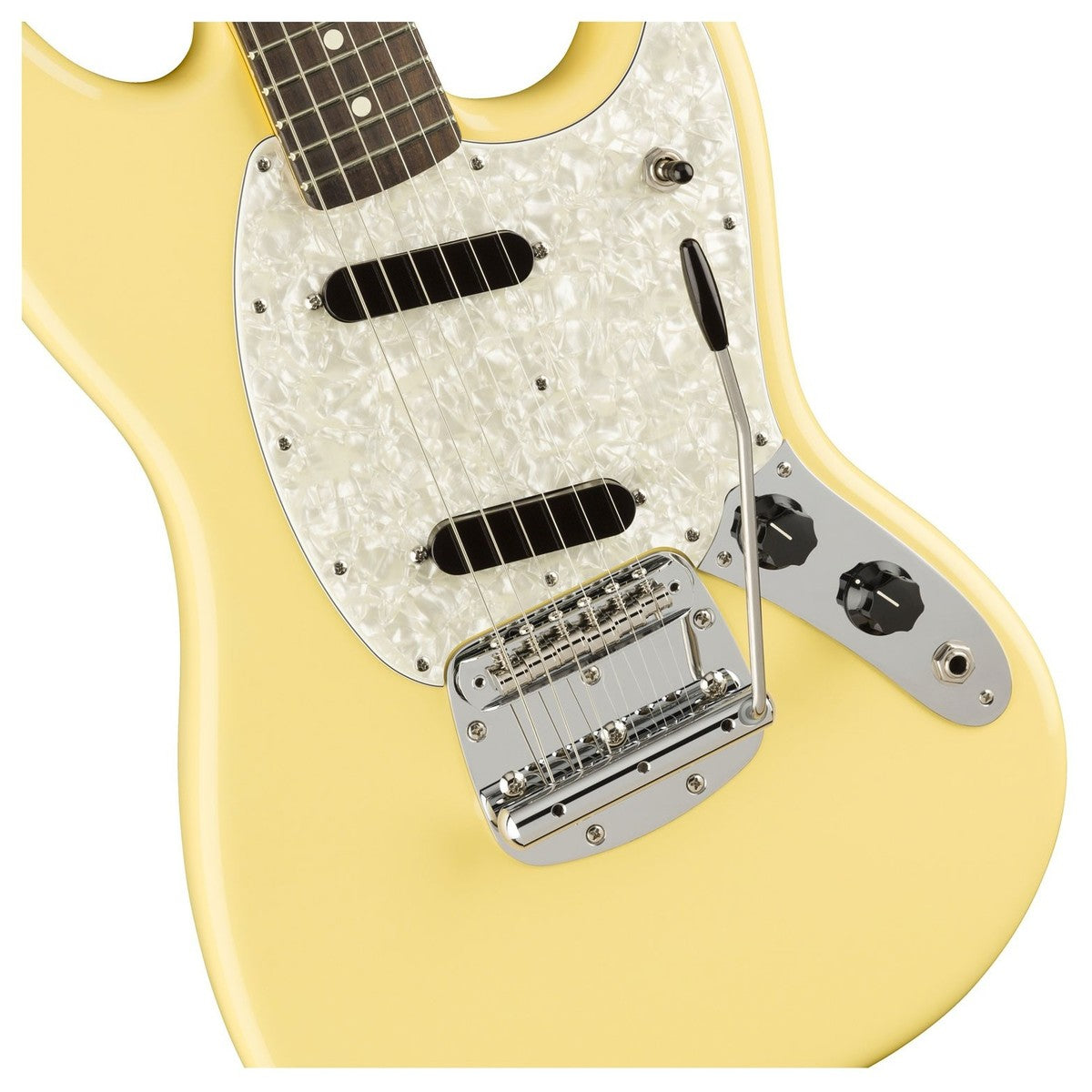 Đàn Guitar Điện Fender American Performer Mustang, Rosewood Fingerboard, Vintage White, #0115510341