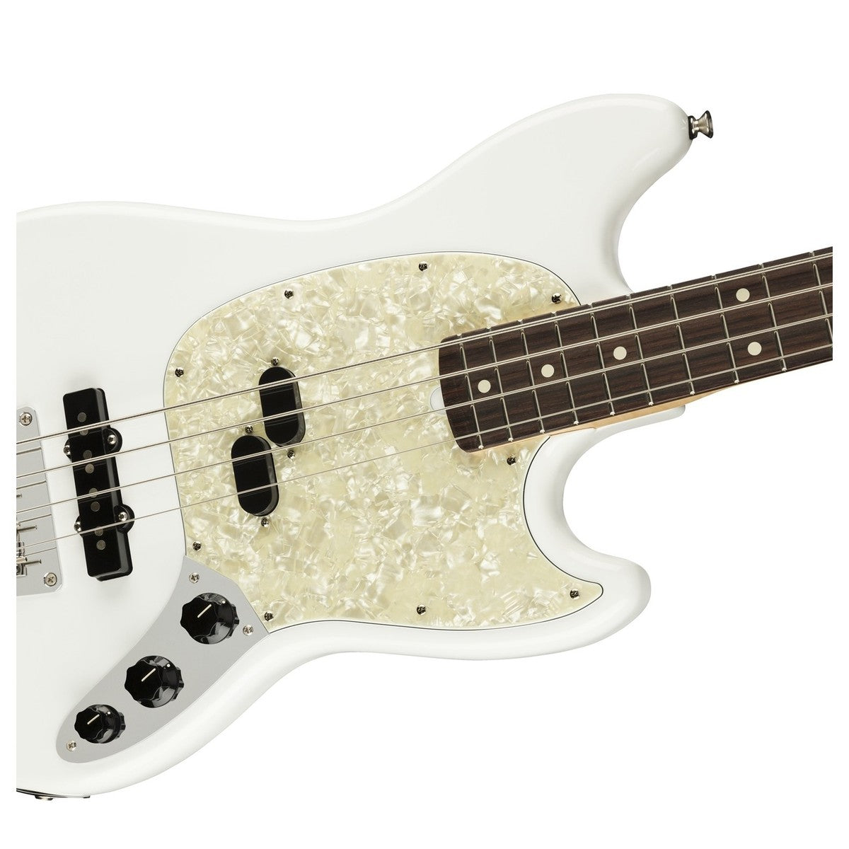 Đàn Guitar Bass Fender American Performer Mustang Bass, Rosewood Fingerboard, Arctic White, #0198620380