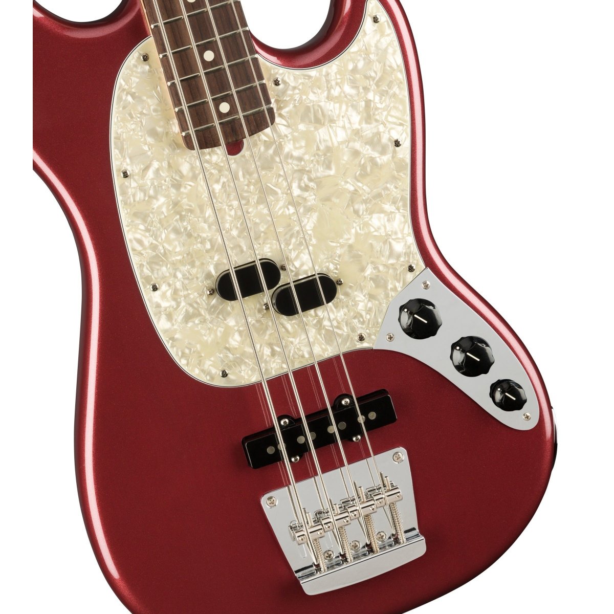 Đàn Guitar Bass Fender American Performer Mustang Bass, Rosewood Fingerboard, Aubergine, #0198620345