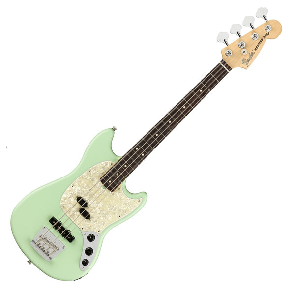 Đàn Guitar Bass Fender American Performer Mustang Bass, Rosewood Fingerboard, Satin Surf Green, #0198620357