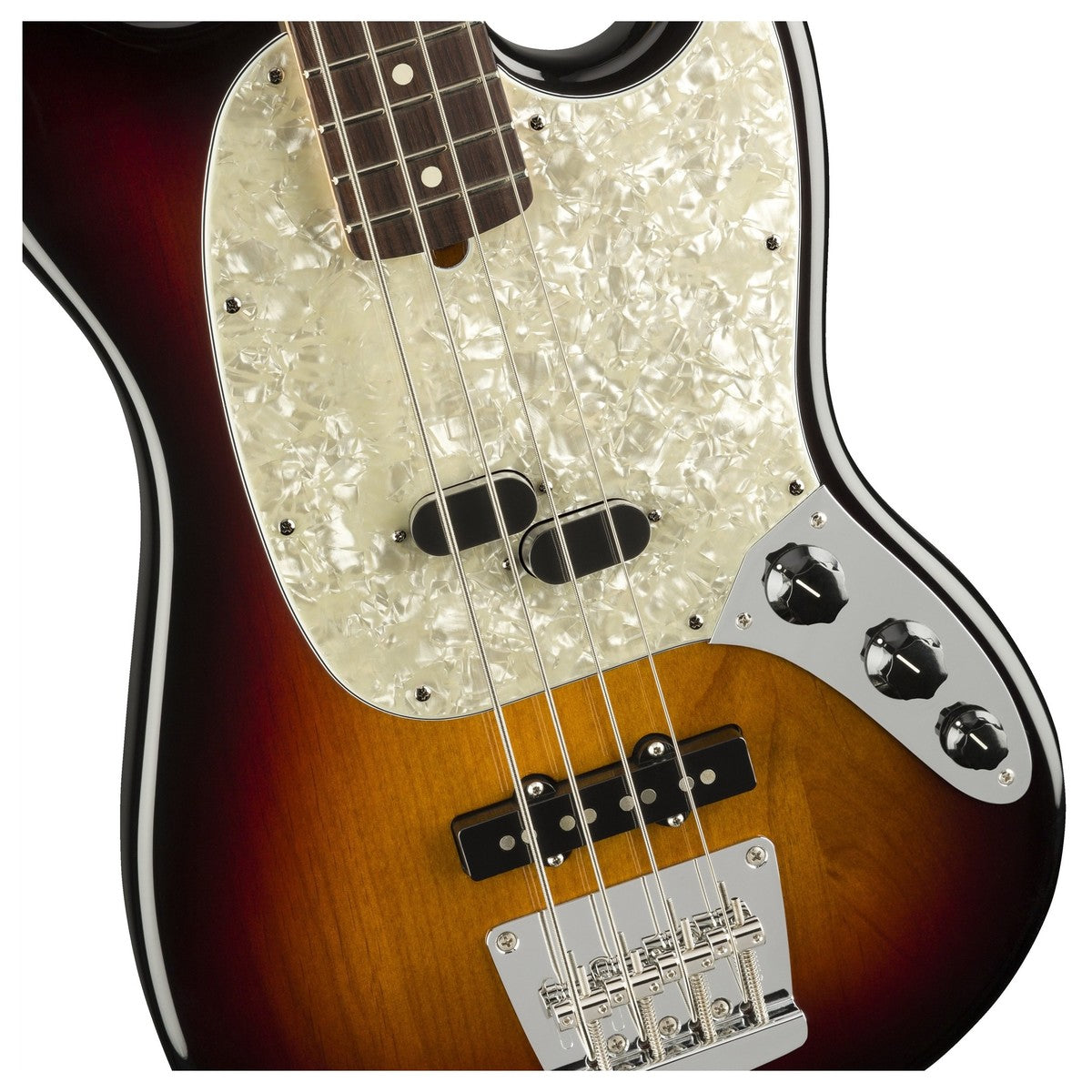 Đàn Guitar Bass Fender American Performer Mustang Bass, Rosewood Fingerboard, 3 Tone Sunburst, #0198620300