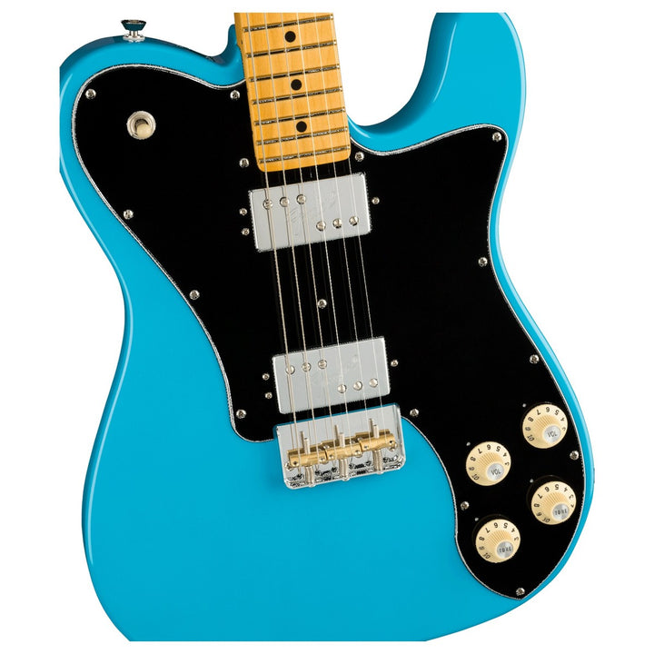 Đàn Guitar Điện Fender American Pro II Telecaster Deluxe, Maple Fingerboard, Miami Blue, #0113962719