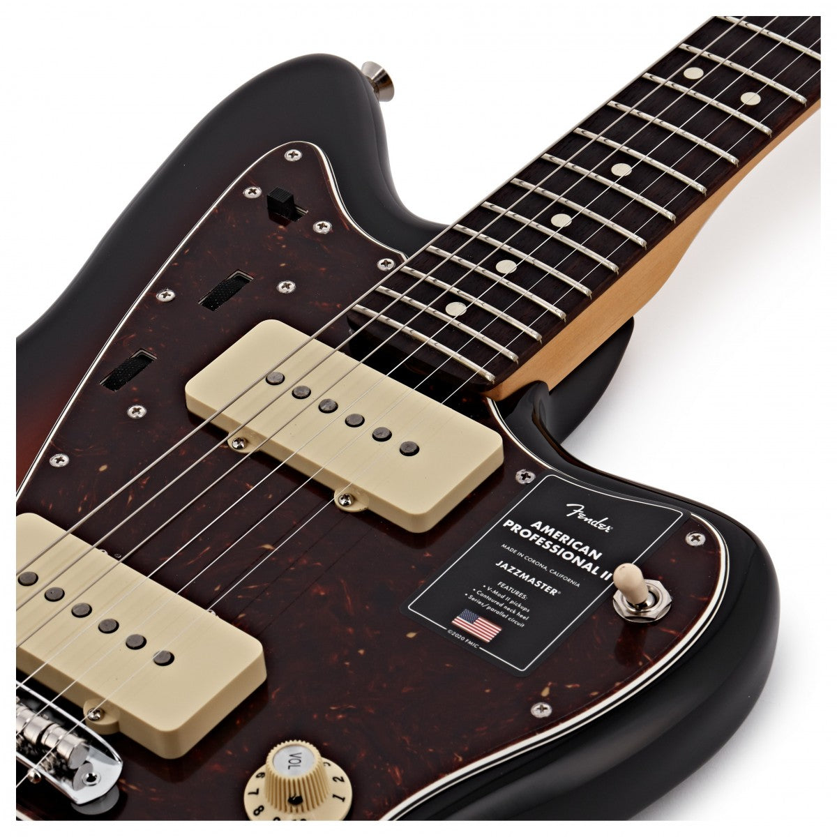 Đàn Guitar Điện Fender American Professional II Jazzmaster, Rosewood Fingerboard, 3-Color Sunburst w/Case, #0113970700