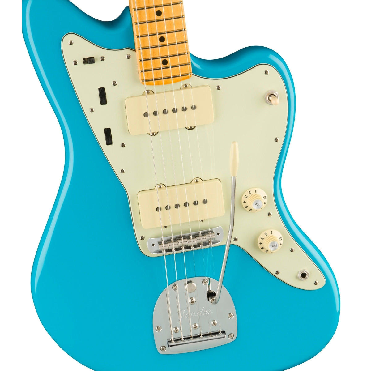 Đàn Guiar Điện Fender American Professional II Jazzmaster, Maple Fingerboard, Miami Blue w/Case, #0113972719