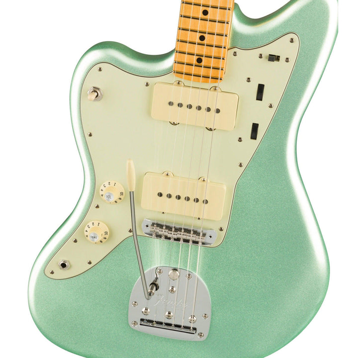 Đàn Guiar Điện Fender American Professional II Jazzmaster Left-Hand, Maple Fingerboard, Mystic Surf Green w/Case, #0113982718