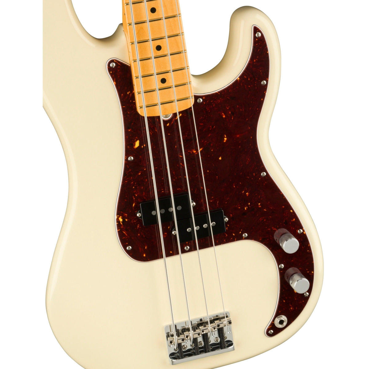 Đàn Guitar Bass Fender American Professional II Precision Bass, Maple Fingerboard, Olympic White, #0193932705