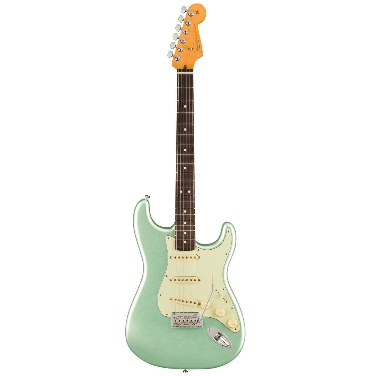 Đàn Guitar Điện Fender American Professional II Stratocaster SSS màu Mystic Surf Green bàn phím Rosewood