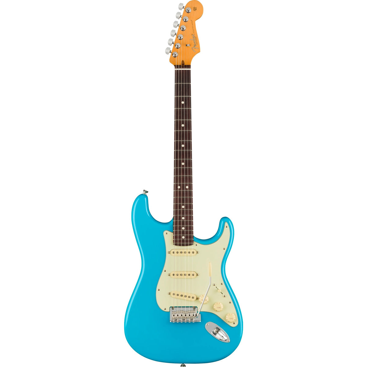 Đàn Guitar Điện Fender American Professional II Stratocaster SSS màu Miami Blue bàn phím Rosewood