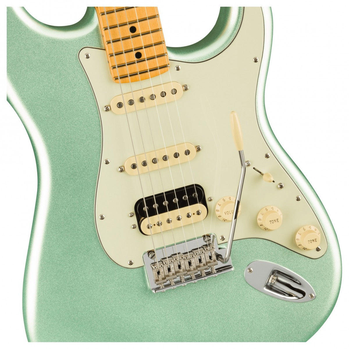Đàn Guitar Điện Fender American Professional II Stratocaster HSS, Maple Fingerboard, Mystic Surf Green, #0113912718