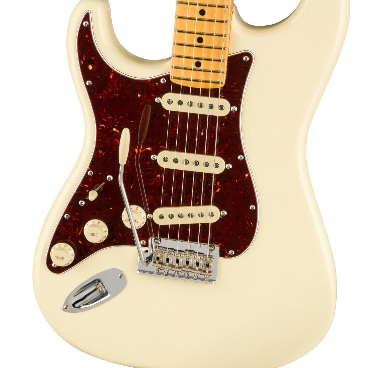 Đàn Guitar Điện Fender American Professional II Stratocaster Left-Hand, Maple Fingerboard, Olympic White, #0113932705