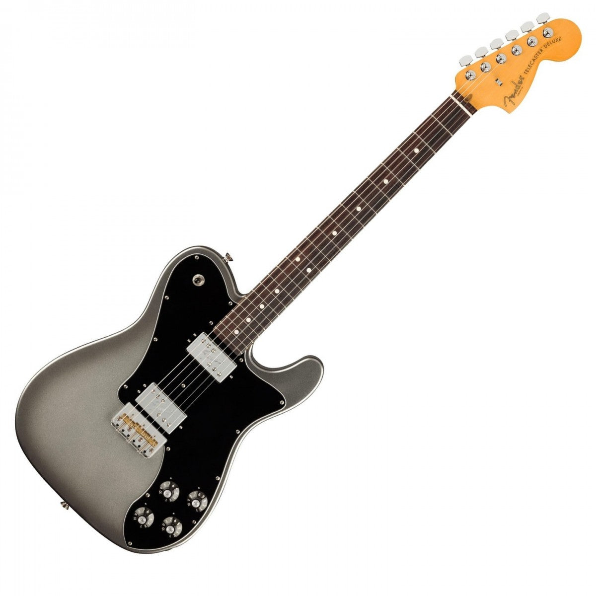 Đàn Guitar Điện Fender American Professional II Telecaster Deluxe HH màu Mercury bàn phím Rosewood