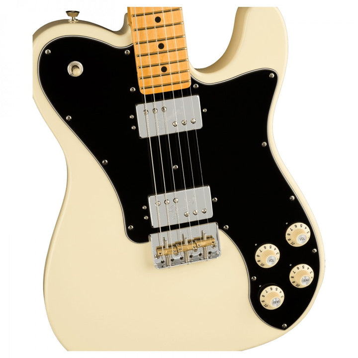 Đàn Guitar Điện Fender American Pro II Telecaster Deluxe, Maple Fingerboard, Olympic White, #0113962705