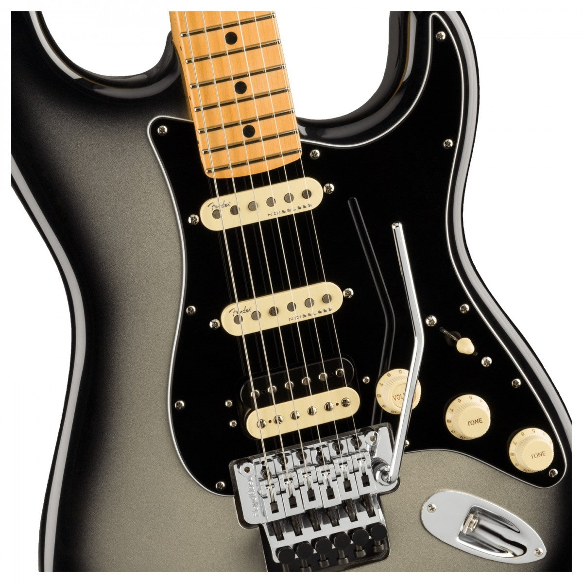Đàn Guitar Điện Fender American Ultra Luxe Stratocaster HSS, Maple Fingerboard, Silverburst, #0118072791