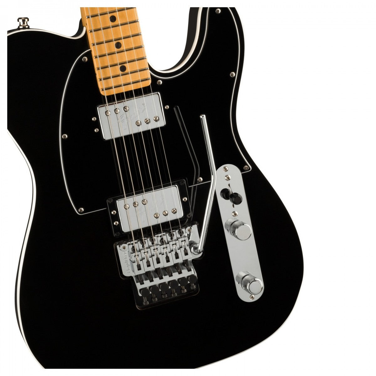 Đàn Guitar Điện Fender American Ultra Luxe Telecaster Floyd Rose HH, Maple Fingerboard, Mystic Black, #0118092710