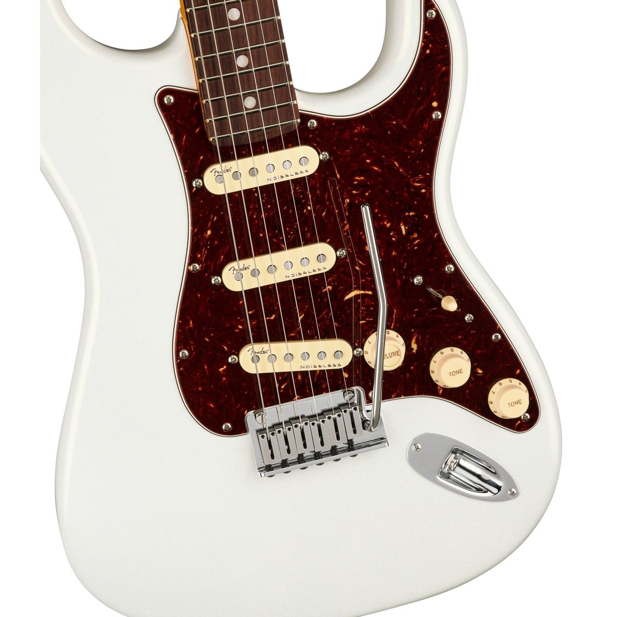 Đàn Guitar Điện Fender American Ultra Stratocaster, Rosewood Fingerboard, Arctic Pearl, #0118010781