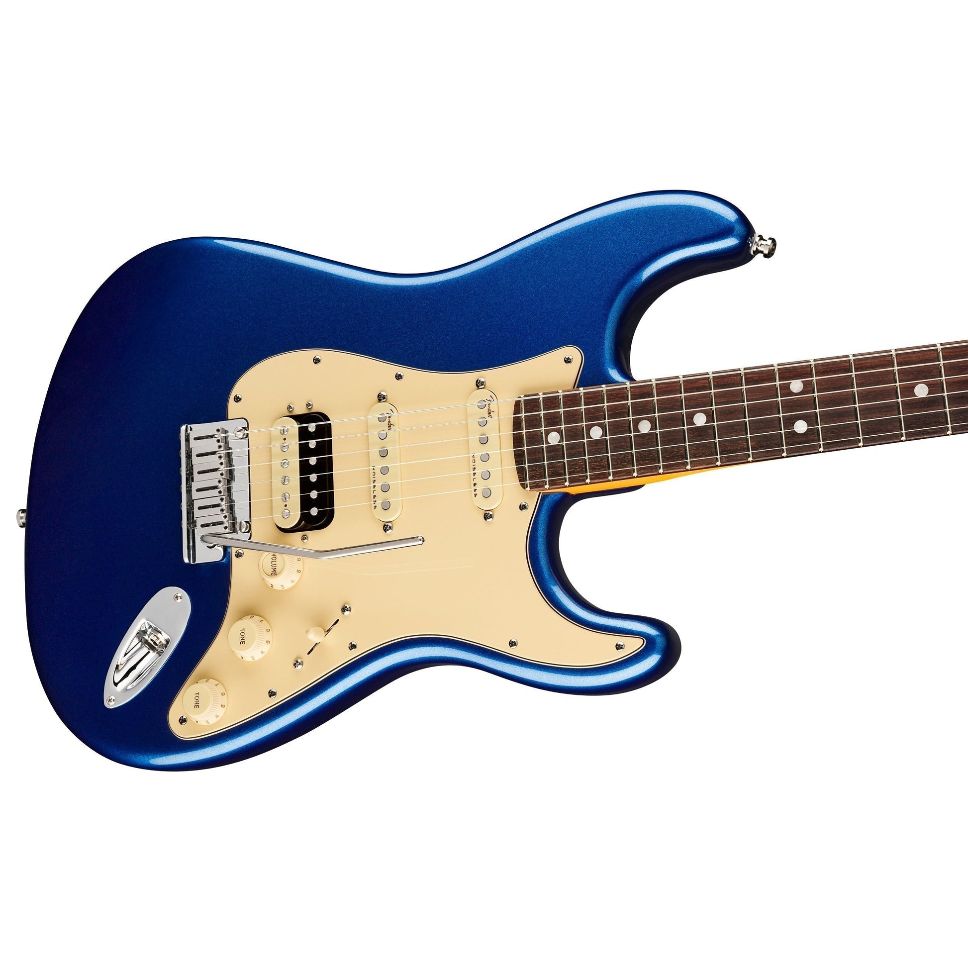 Đàn Guitar Điện Fender American Ultra Stratocaster HSS, Rosewood Fingerboard, Cobra Blue, #0118020795