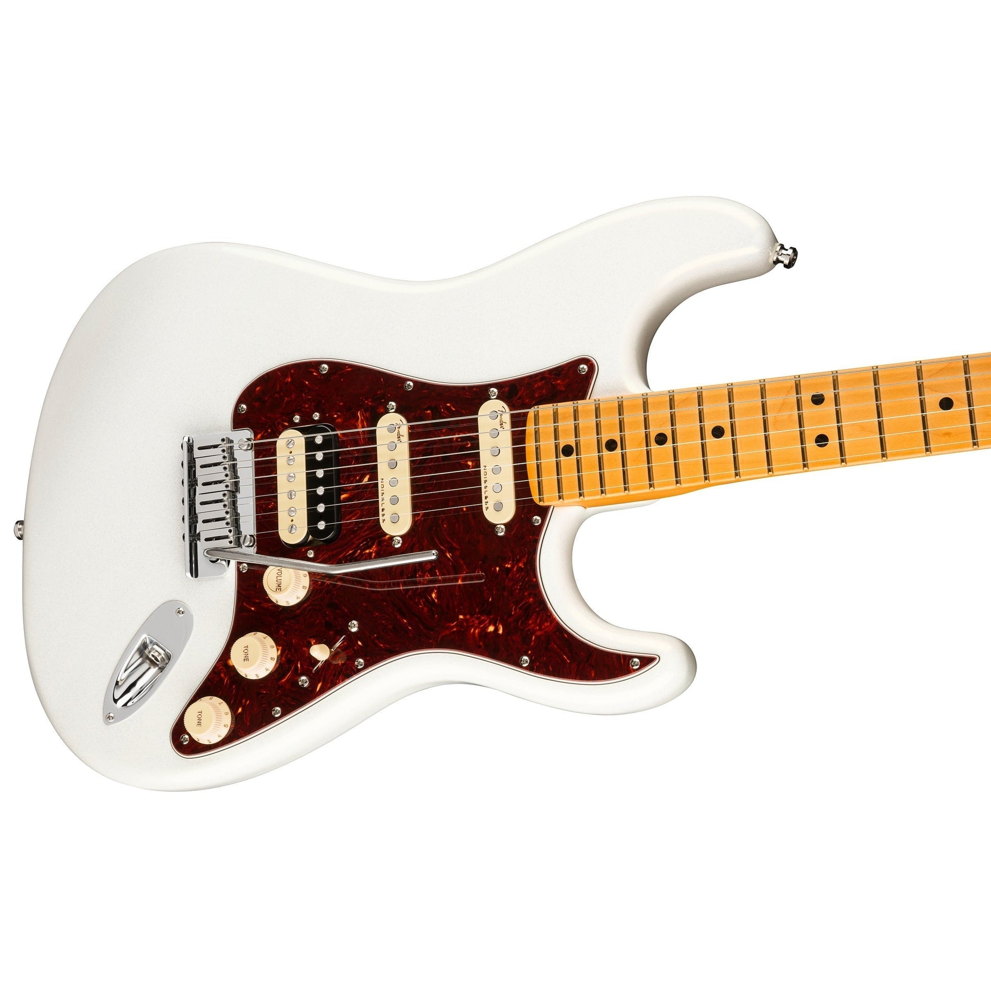 Đàn Guitar Điện Fender American Ultra Stratocaster HSS, Maple Fingerboard, Arctic Pearl, #0118022781
