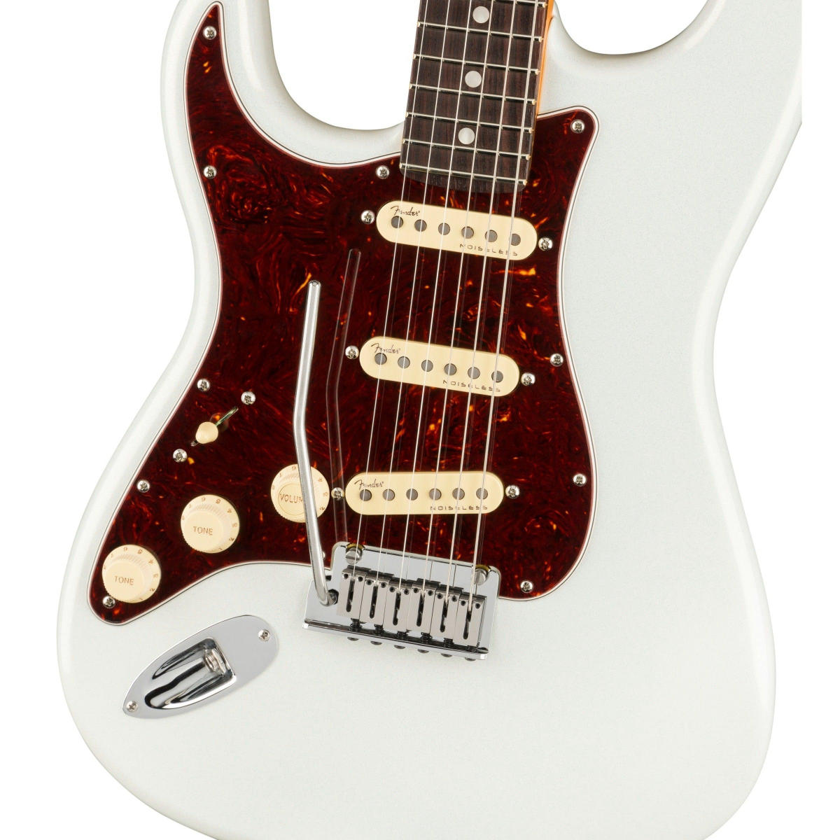 Đàn Guitar Điện Fender American Ultra Stratocaster Left-Hand, Rosewood Fingerboard, Arctic Pearl, #0118130781