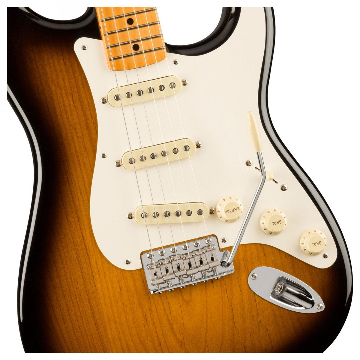 Đàn Guitar Điện Fender American Vintage II 1957 Stratocaster SSS Electric Guitar, Maple Fingerboard - 2 Color Sunburst