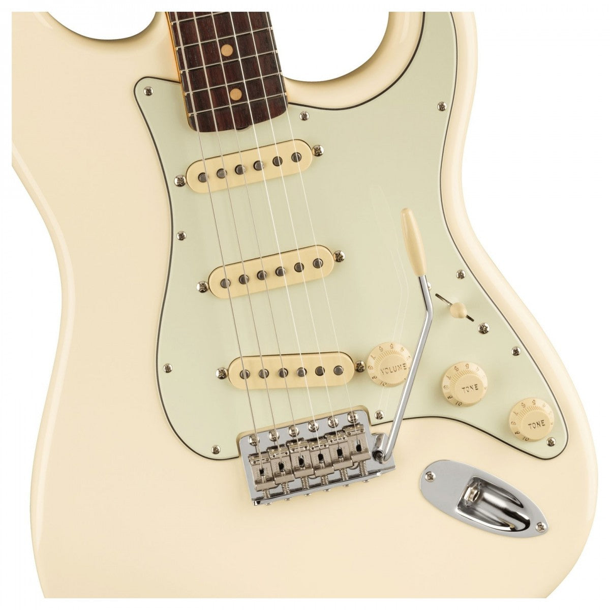 Đàn Guitar Điện Fender American Vintage II 1961 Stratocaster, Slab Rosewood Fingerboard, Olympic White, #0110250805