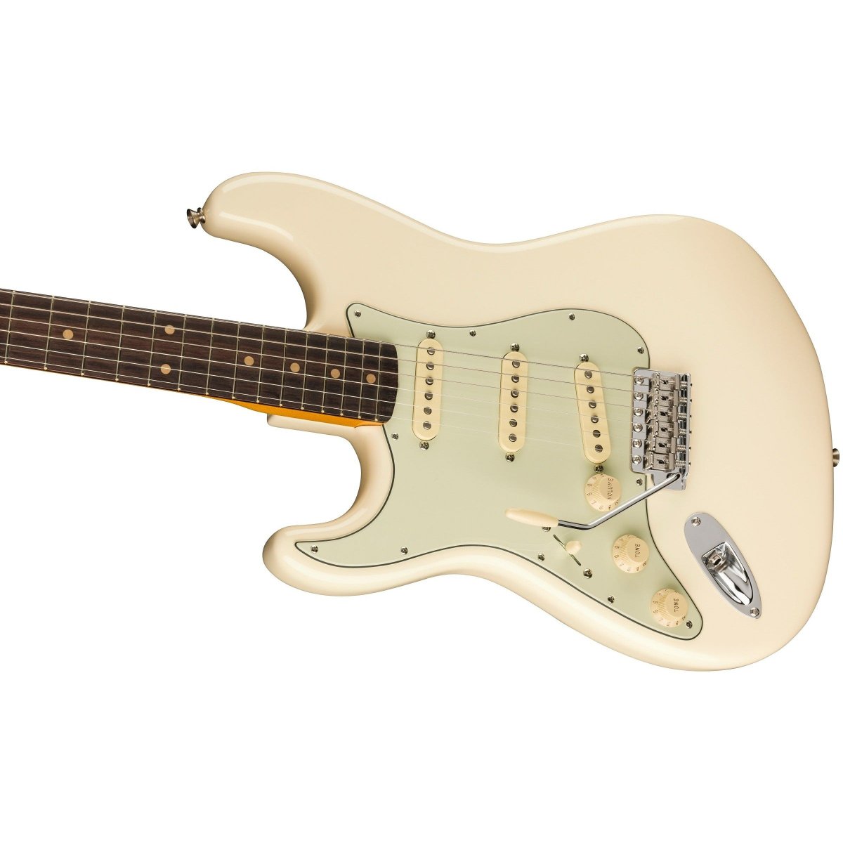 Đàn Guitar Điện Fender American Vintage II 1961 Stratocaster Left Handed, Slab Rosewood Fingerboard, Olympic White, #0110260805
