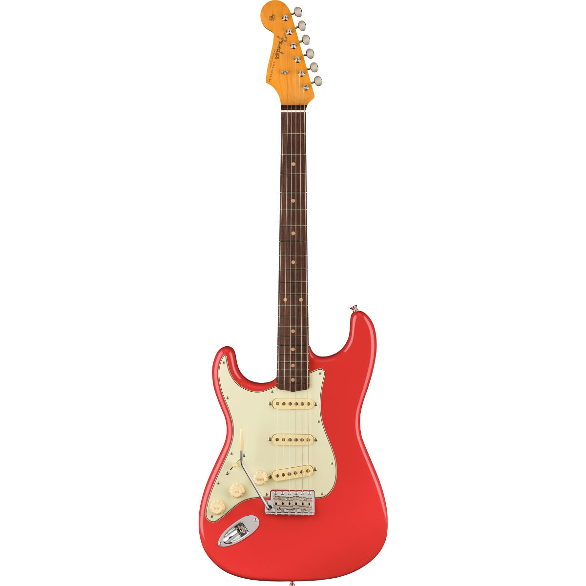 Đàn Guitar Điện Fender American Vintage II 1961 Stratocaster Left Handed, Slab Rosewood Fingerboard, Fiesta Red, #0110260840