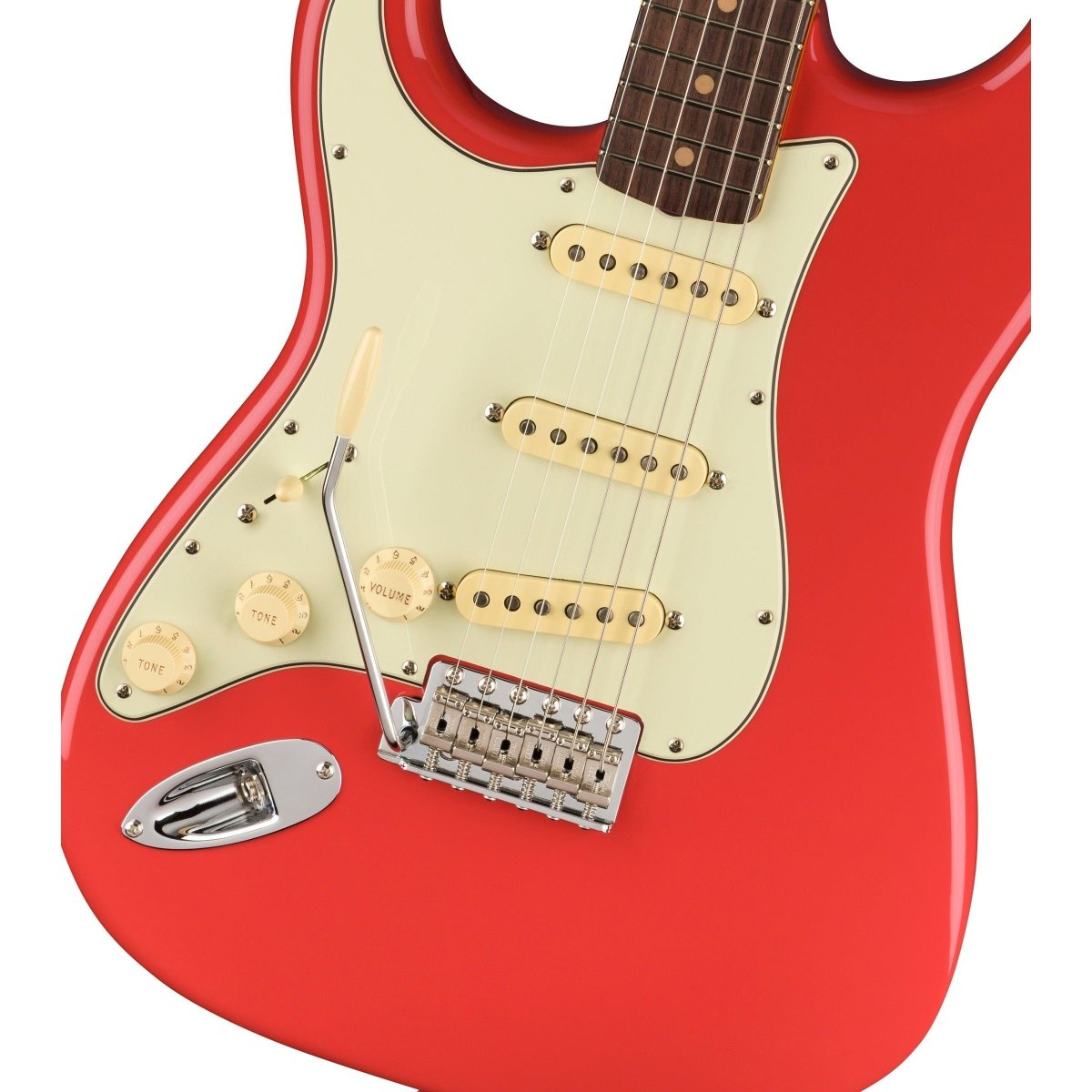 Đàn Guitar Điện Fender American Vintage II 1961 Stratocaster Left Handed, Slab Rosewood Fingerboard, Fiesta Red, #0110260840