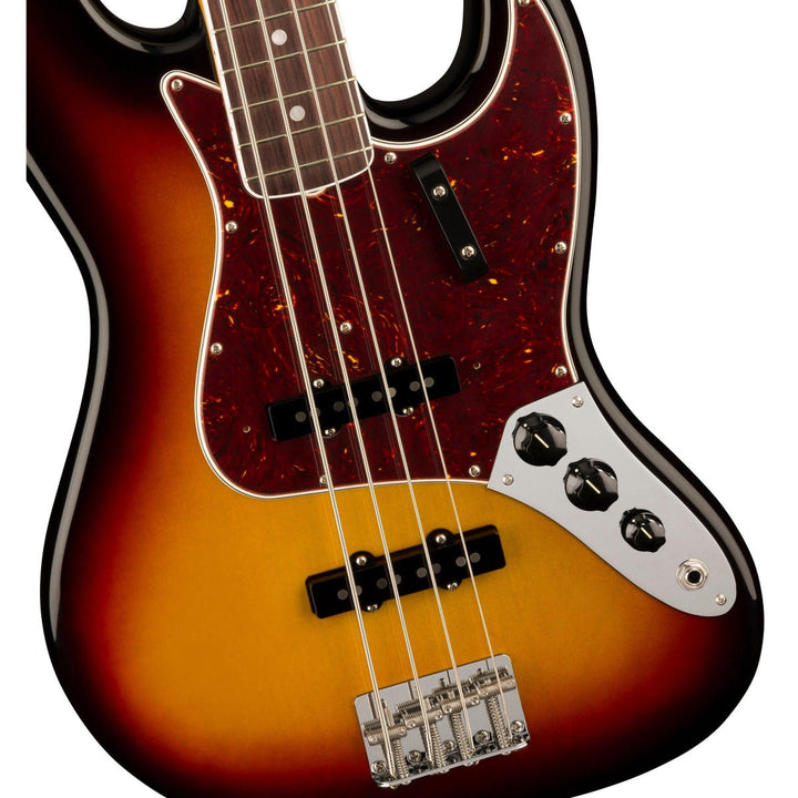 Đàn Guitar Bass Fender American Vintage II 1966 Jazz Bass, Bound-Round Laminated Rosewood Fingerboard, 3-Color Sunburst, #0190170800
