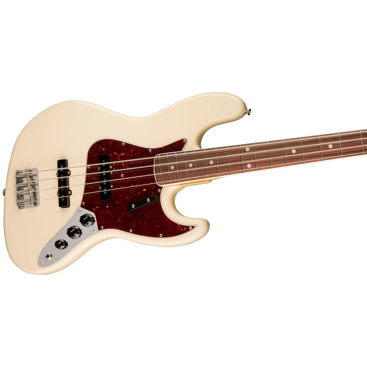 Đàn Guitar Bass Fender American Vintage II 1966 Jazz Bass, Bound-Round Laminated Rosewood Fingerboard, Olympic White, #0190170805