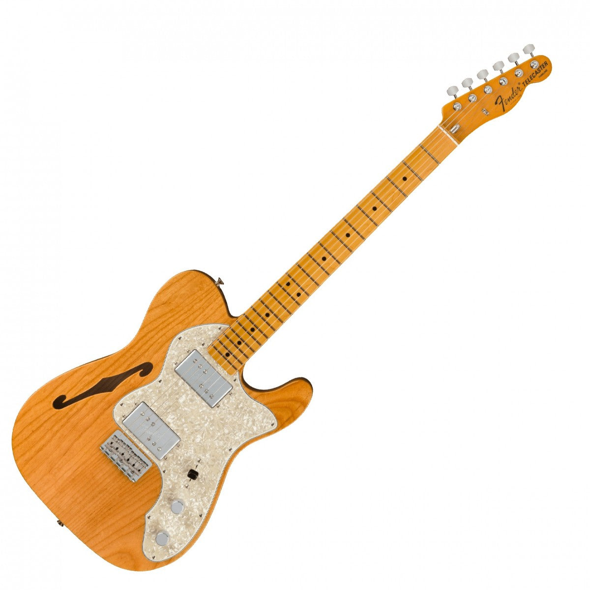 Đàn Gutiar Điện Fender American Vintage II 1972 Telecaster Thinline, Maple Fingerboard, Aged Natural, #0110392834