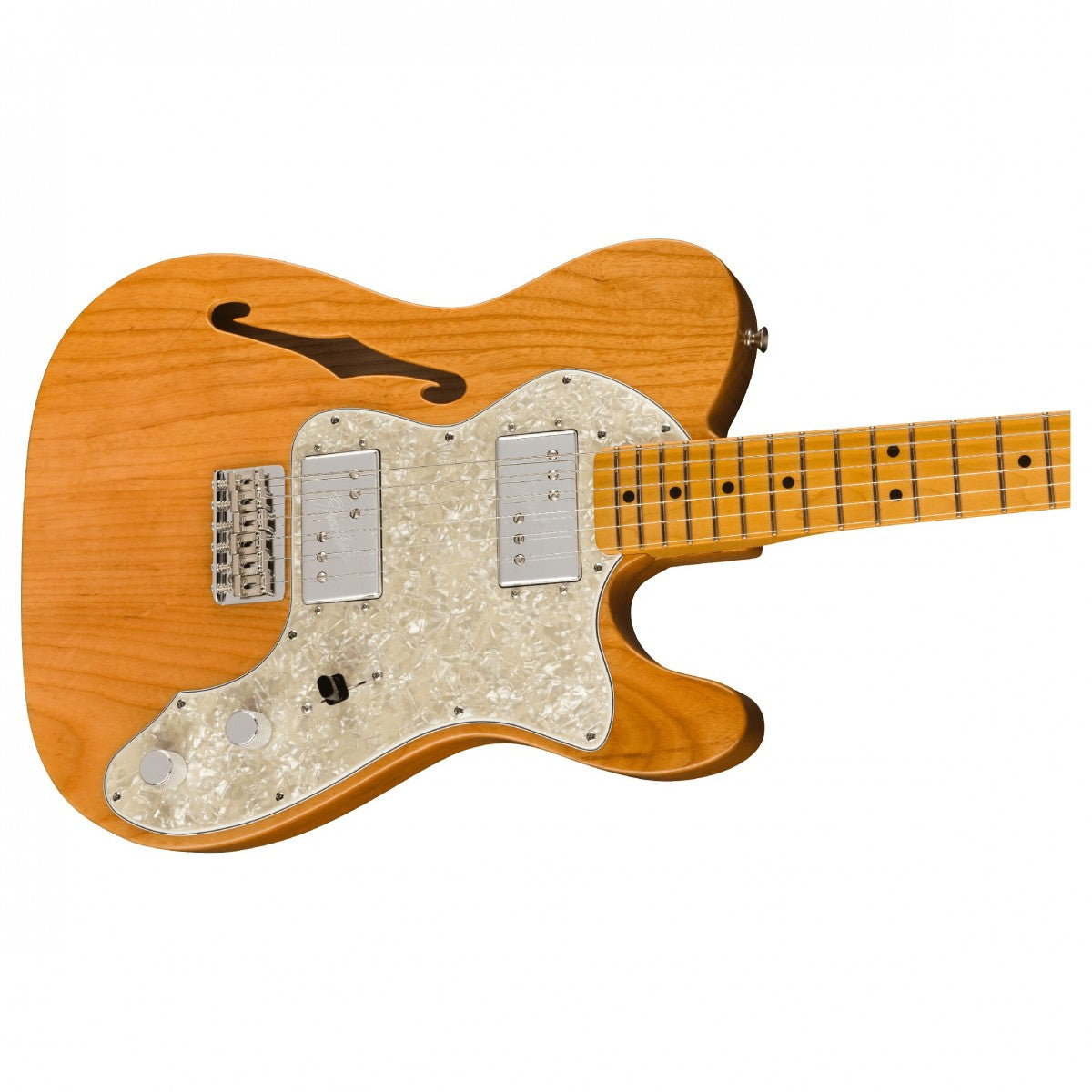 Đàn Gutiar Điện Fender American Vintage II 1972 Telecaster Thinline, Maple Fingerboard, Aged Natural, #0110392834
