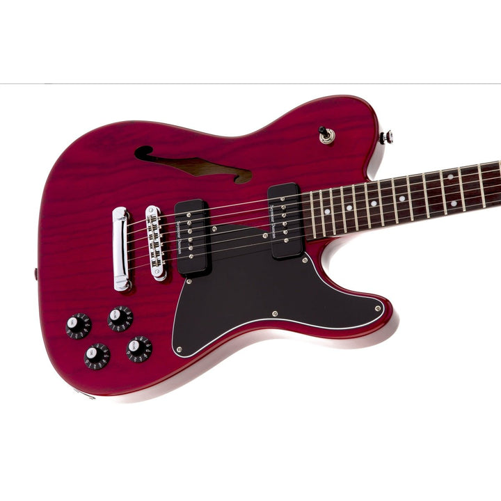 Đàn Guitar Điện Fender Jim Adkins JA90 Telecaster Thinline, Indian Laurel Fingerboard, Crimson Red Transparent, #0262354538