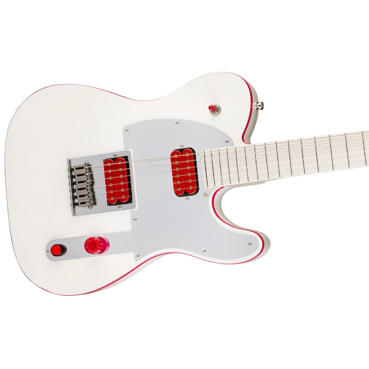 Đàn Guitar Điện Fender John 5 Ghost Telecaster, Maple Fingerboard, Arctic White w/Case, #0111052880