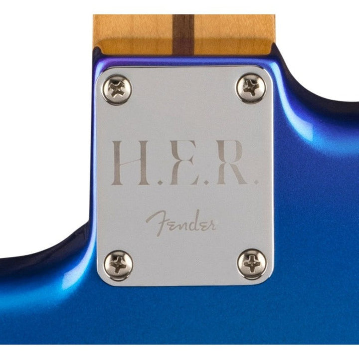 Đàn Guitar Điện Fender H.E.R. Stratocaster, Maple Fingerboard, Blue Marlin, #0140242364