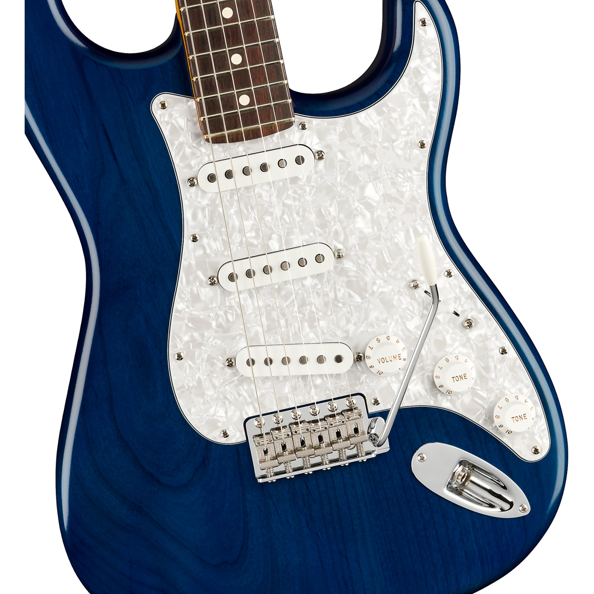 Đàn Guitar Điện Fender Cory Wong Stratocaster SSS màu Sapphire Blue Transparent