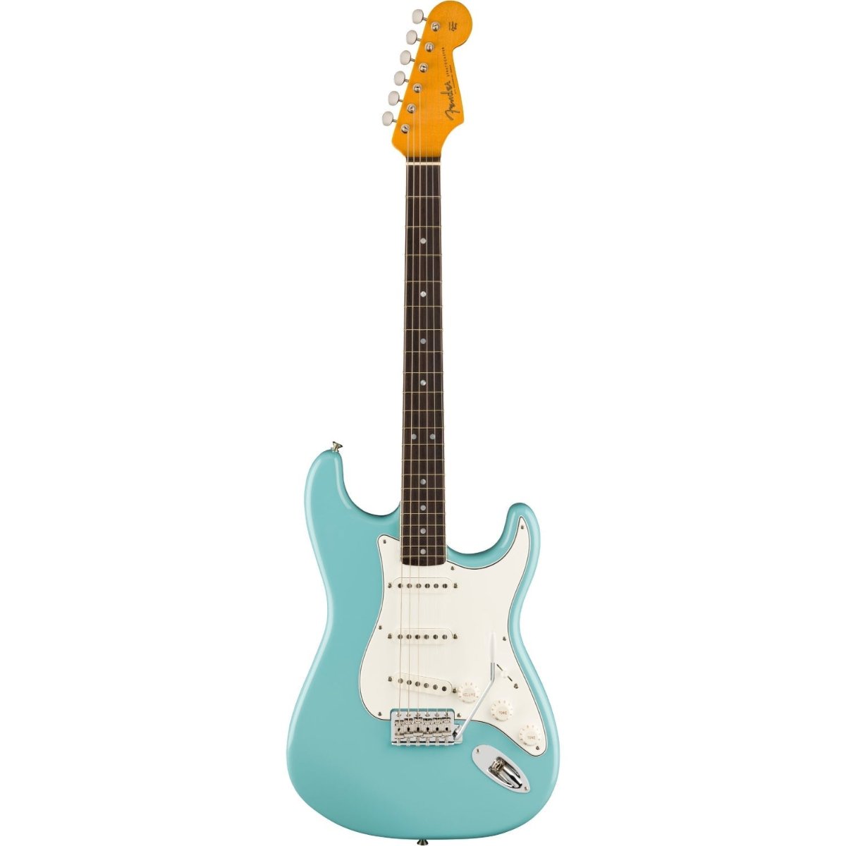 Đàn Guitar Điện Fender Eric Johnson Stratocaster SSS màu Tropical Turquoise bàn phím Rosewood