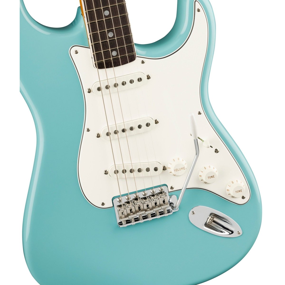 Đàn Guitar Điện Fender Eric Johnson Stratocaster SSS màu Tropical Turquoise bàn phím Rosewood