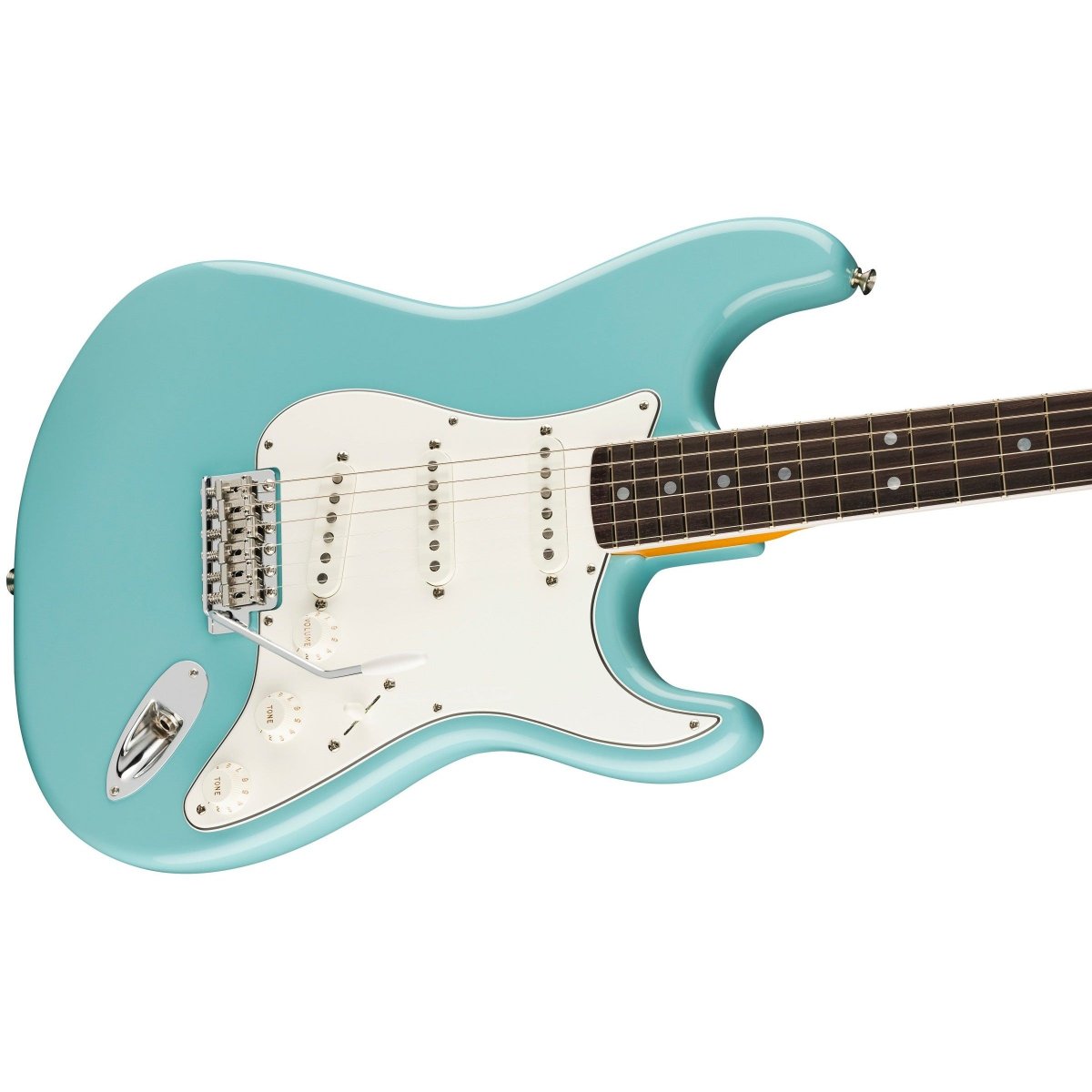 Đàn Guitar Điện Fender Eric Johnson Stratocaster SSS màu Tropical Turquoise bàn phím Rosewood