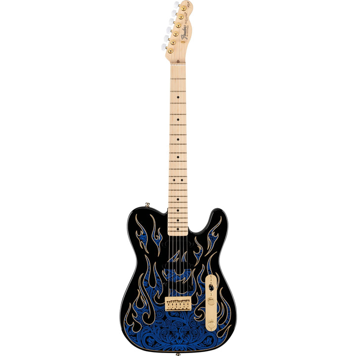 Đàn Guitar Điện Fender James Burton Telecaster, Maple Fingerboard, Blue Paisley Flames, #0108602888