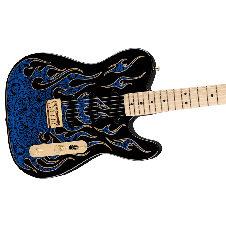 Đàn Guitar Điện Fender James Burton Telecaster, Maple Fingerboard, Blue Paisley Flames, #0108602888