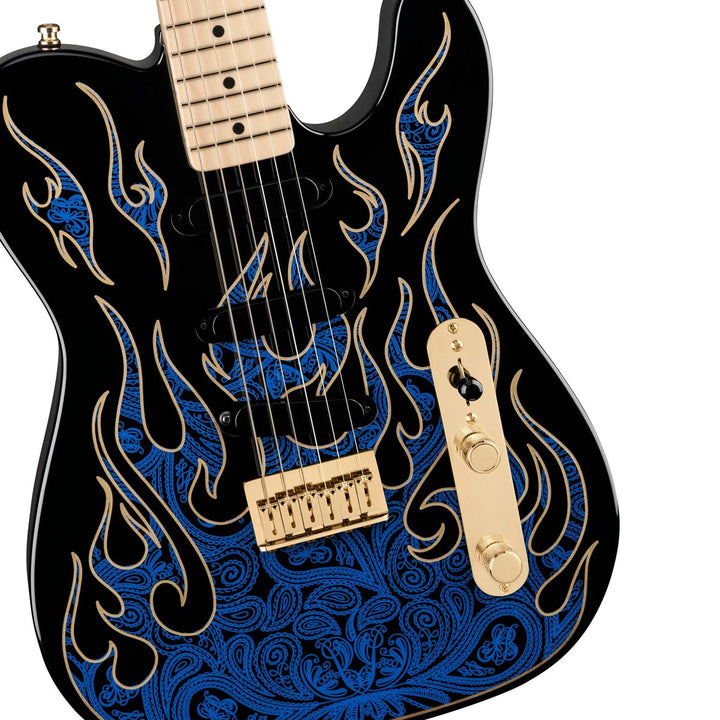 Đàn Guitar Điện Fender James Burton Telecaster, Maple Fingerboard, Blue Paisley Flames, #0108602888