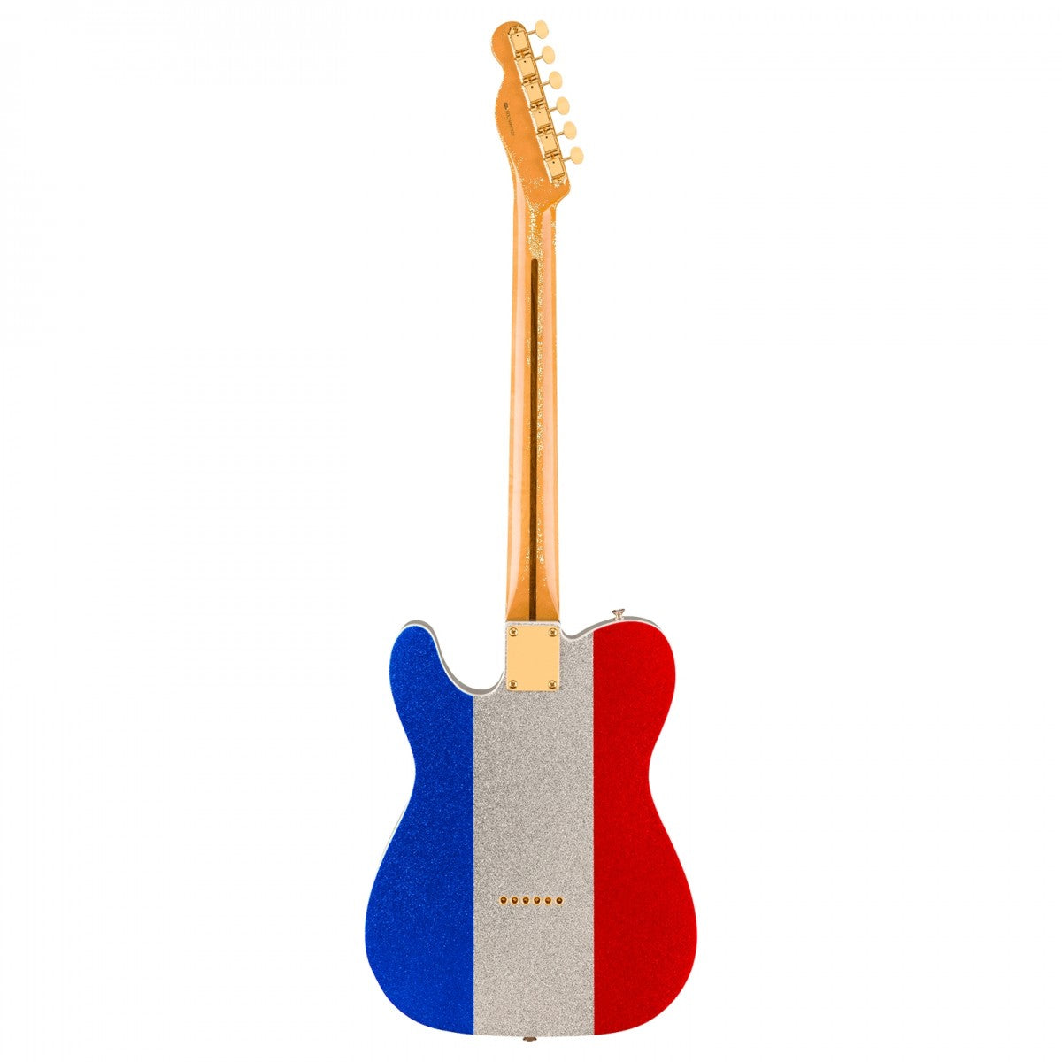 Đàn Guitar Điện Fender Buck Owens Telecaster, Maple Fingerboard, Red, Silver and Blue Sparkle, #0140452371