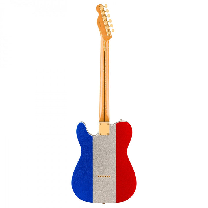 Đàn Guitar Điện Fender Buck Owens Telecaster, Maple Fingerboard, Red, Silver and Blue Sparkle, #0140452371