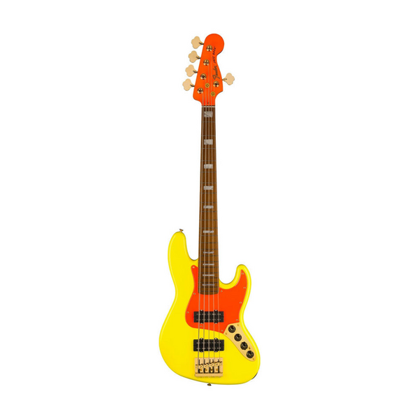 Đàn Guitar Bass Fender MonoNeon Jazz Bass V, Roasted Maple, Neon Yellow, #0149400386