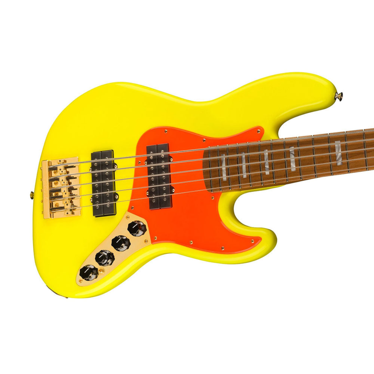 Đàn Guitar Bass Fender MonoNeon Jazz Bass V, Roasted Maple, Neon Yellow, #0149400386