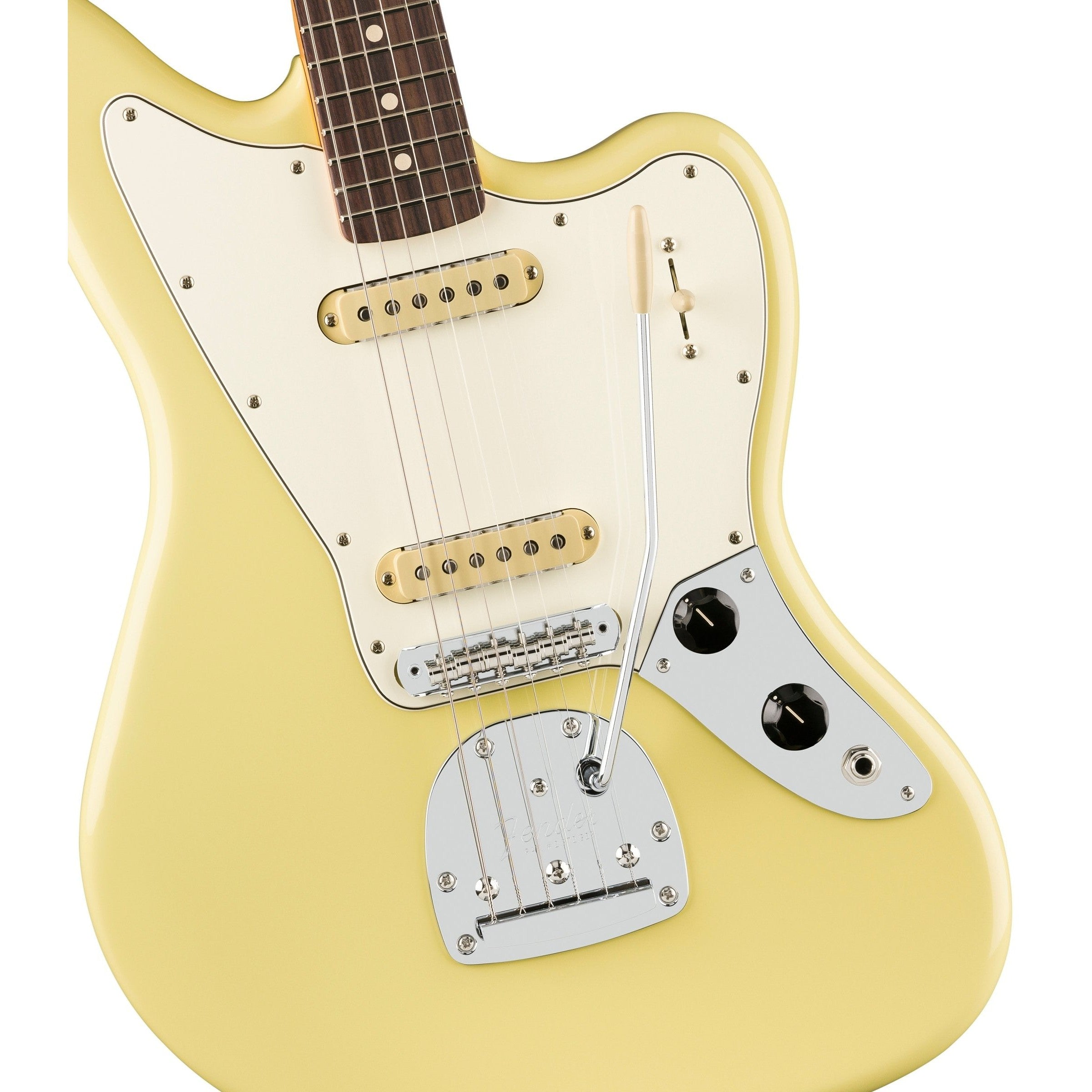 Đàn Guitar Điện Fender Player II Jaguar, Slab Rosewood Fingerboard, Hialeah Yellow, #0140580561