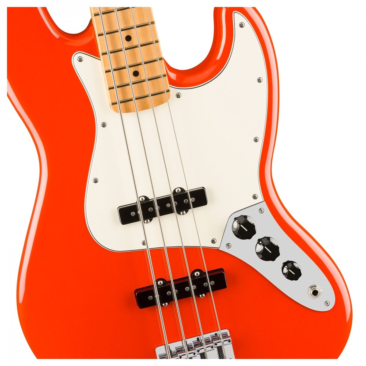 Đàn Guitar Bass Fender Player II Jazz Bass, Maple Fingerboard, Coral Red, #0140482558