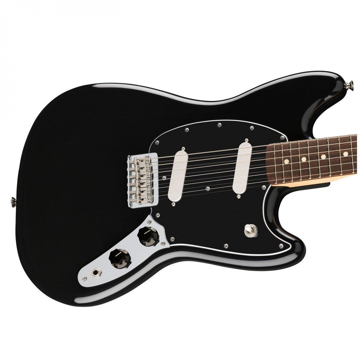 Đàn Guitar Bass Fender Player II Mustang, Slab Rosewood Fingerboard, Black, #0140460506