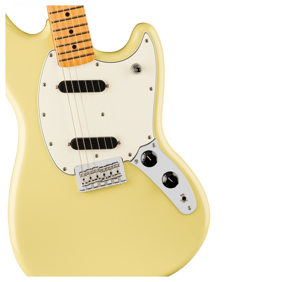 Đàn Guitar Điện Fender Player II Mustang, Maple Fingerboard, Hialeah Yellow, #0140490561